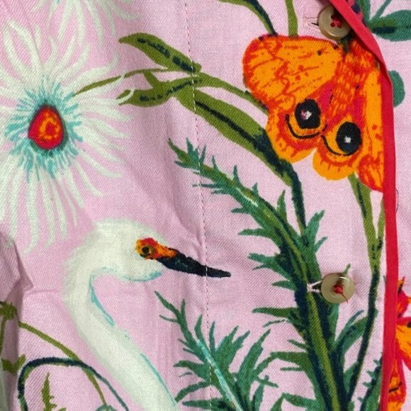 Anthropologie KELLY LOUISE JUDD BOTANICAL FLANNEL PYJAMA TOP only - Picture 2 of 6